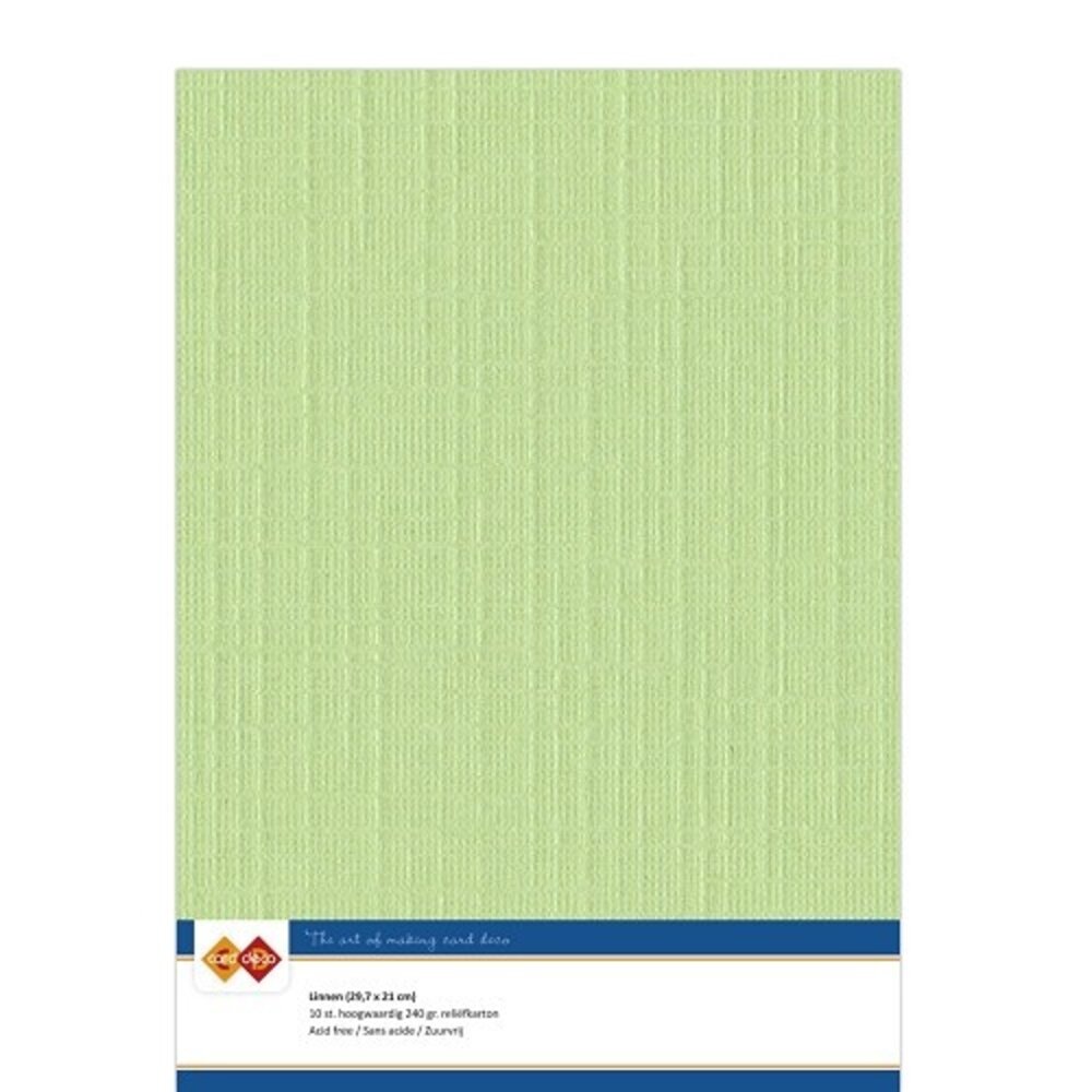 Card Deco Linen Cardstock May Green 10 Vel A4 (LKK-A421)