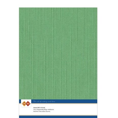 Card Deco Linen Cardstock Green 10 Vel A4 (LKK-A422) Card Deco Linen Cardstock Green 10 Vel A4 (LKK-A422)