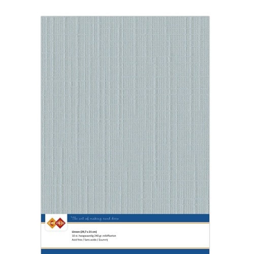 Card Deco Linen Cardstock Grey 10 Vel A4 (LKK-A425)