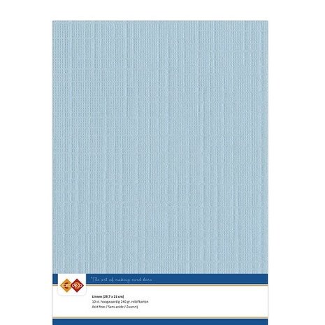 Card Deco Linen Cardstock Soft Blue 10 Vel A4 (LKK-A426) Card Deco Linen Cardstock Soft Blue 10 Vel A4 (LKK-A426)