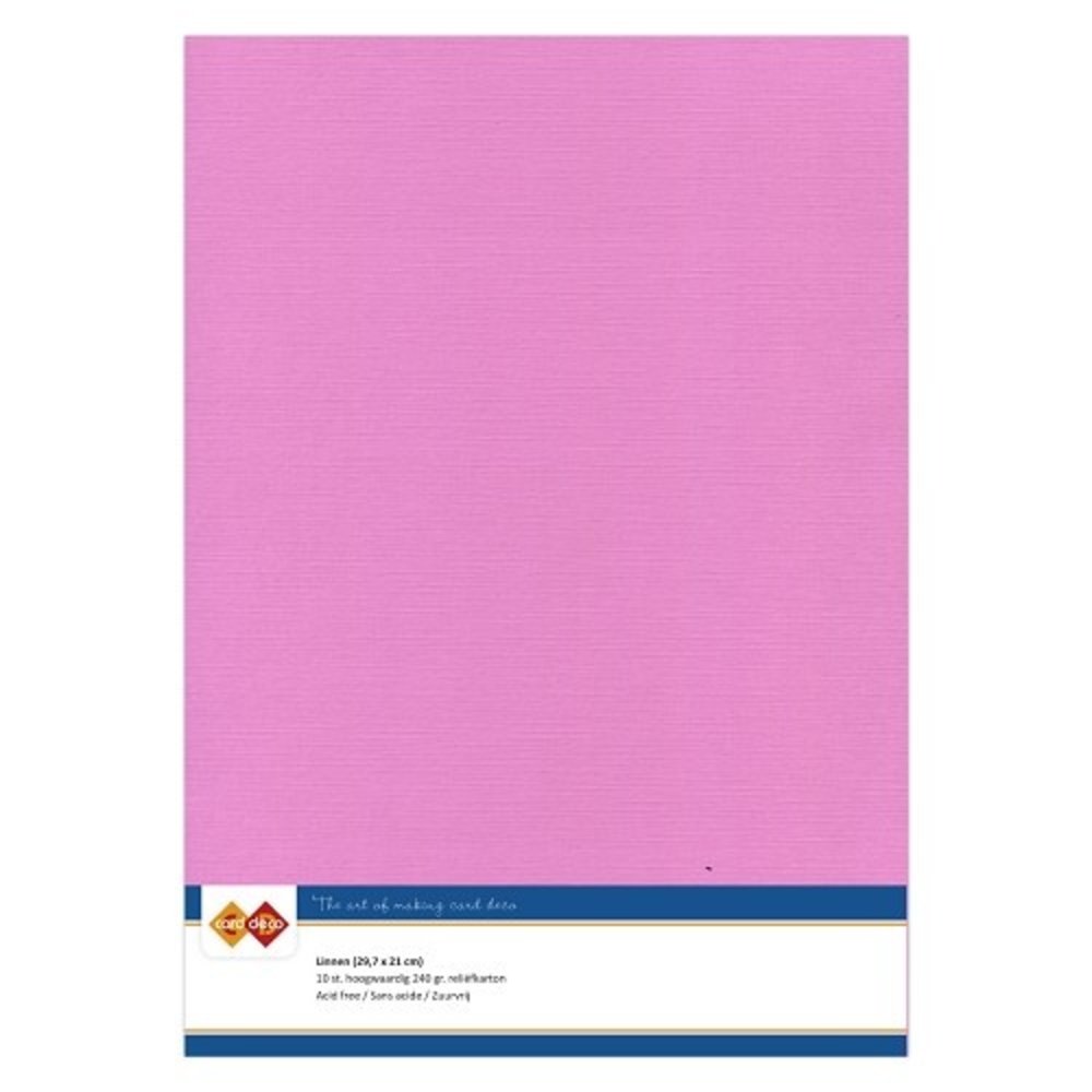 Card Deco Linen Cardstock Fuchsia 10 Vel A4 (LKK-A437) Card Deco Linen Cardstock Fuchsia 10 Vel A4 (LKK-A437)