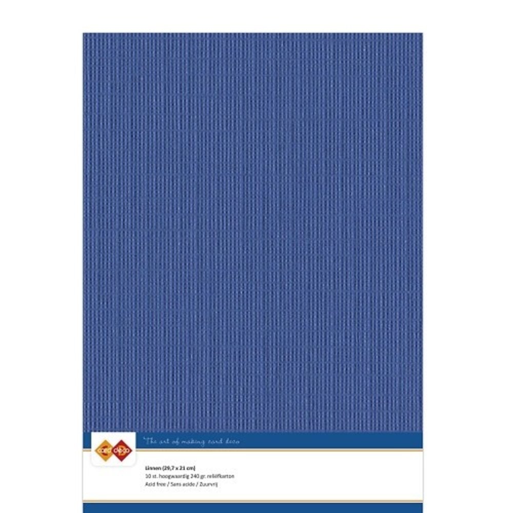 Card Deco Linen Cardstock Ultramarine 10 Vel A4 (LKK-A439)