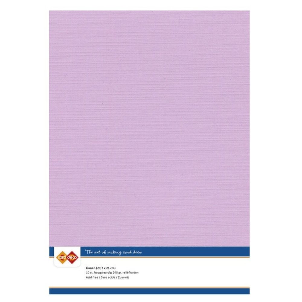 Card Deco Linen Cardstock Amethyst 10 Vel A4 (LKK-A457) Card Deco Linen Cardstock Amethyst 10 Vel A4 (LKK-A457)