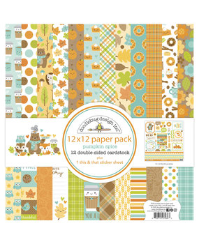Doodlebug Design Inc. Pumpkin Spice 12x12 Inch Collection Pack (7036)