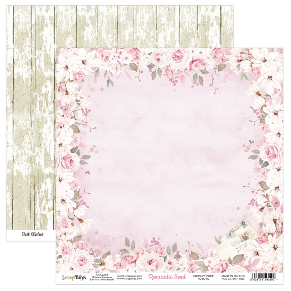 ScrapBoys Romantic Soul 12x12 Inch Paper Set (ROSO-08) ScrapBoys Romantic Soul 12x12 Inch Paper Set (ROSO-08)