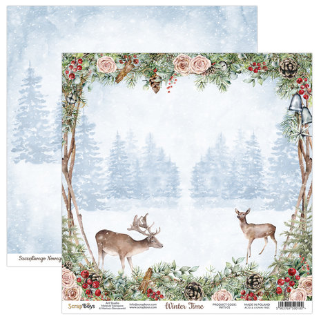 ScrapBoys Winter Time 12x12 Inch Paper Set (WITI-08) ScrapBoys Winter Time 12x12 Inch Paper Set (WITI-08)