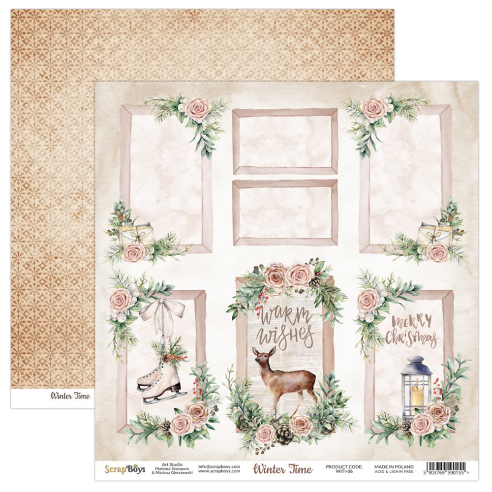 ScrapBoys Winter Time 12x12 Inch Paper Set (WITI-08) ScrapBoys Winter Time 12x12 Inch Paper Set (WITI-08)
