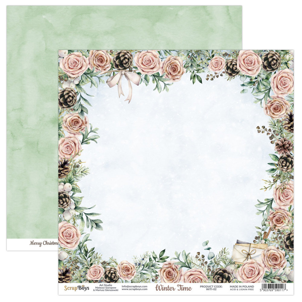 ScrapBoys Winter Time 6x6 Inch Paper Pad (WITI-09)