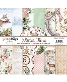 ScrapBoys Winter Time 6x6 Inch Paper Pad (WITI-09)