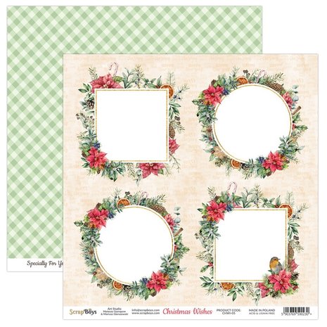 ScrapBoys Christmas Wishes 12x12 Inch Paper Set (CHWI-08) ScrapBoys Christmas Wishes 12x12 Inch Paper Set (CHWI-08)