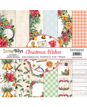 ScrapBoys Christmas Wishes 6x6 Inch Paper Pad (CHWI-09)