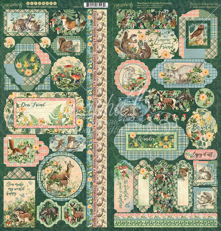 Graphic 45 Woodland Friends Stickers (4502138) Graphic 45 Woodland Friends Stickers (4502138)