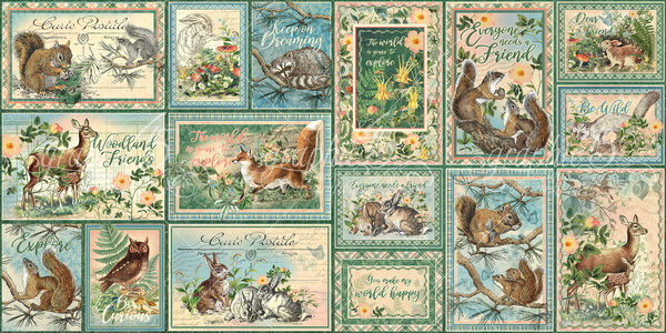 Graphic 45 Woodland Friends Journaling & Ephemera Cards (4502139) Graphic 45 Woodland Friends Journaling & Ephemera Cards (4502139)