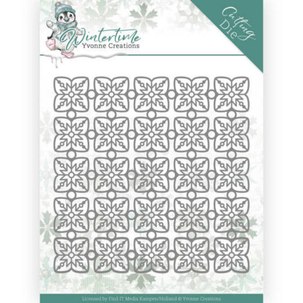 Yvonne Creations Winter Time Snowflake Pattern Die (YCD10214) Yvonne Creations Winter Time Snowflake Pattern Die (YCD10214)