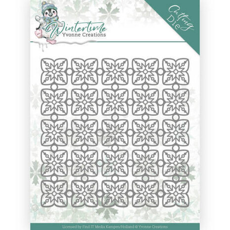 Yvonne Creations Winter Time Snowflake Pattern Die (YCD10214) Yvonne Creations Winter Time Snowflake Pattern Die (YCD10214)