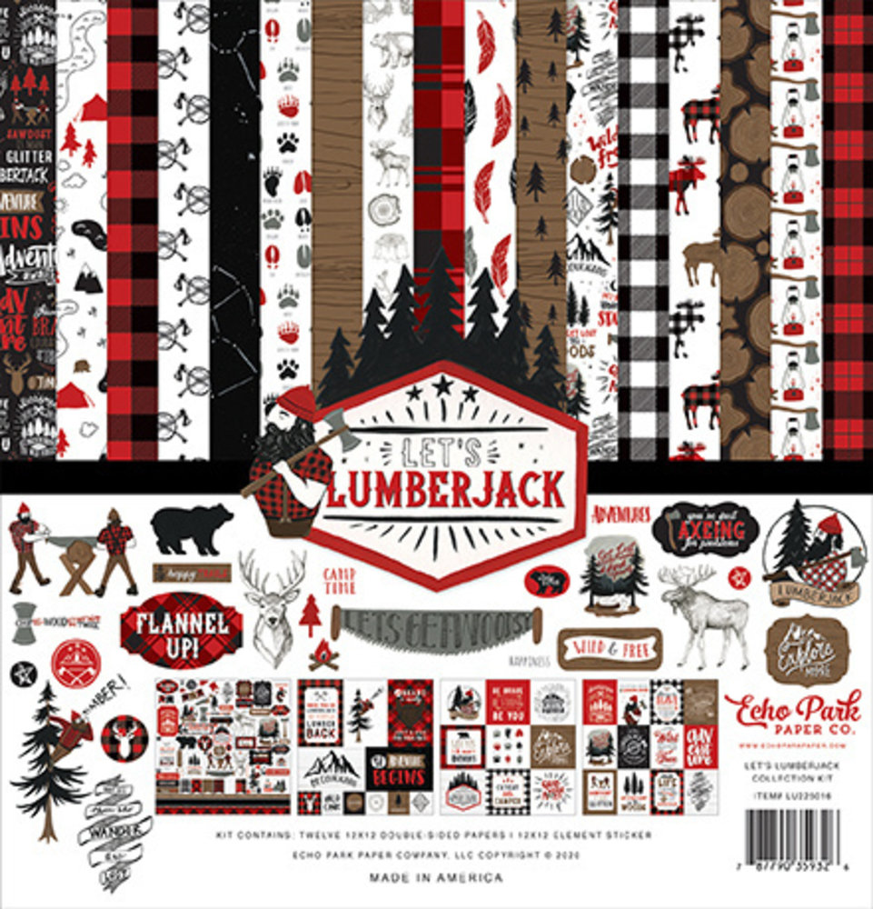 Echo Park Let's Lumberjack 12x12 Inch Collection Kit (LU225016) Echo Park Let's Lumberjack 12x12 Inch Collection Kit (LU225016)