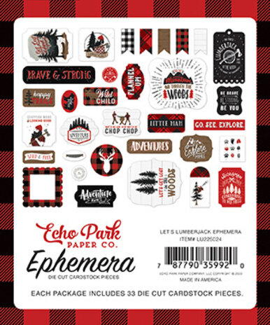 Echo Park Let's Lumberjack Ephemera (LU225024) Echo Park Let's Lumberjack Ephemera (LU225024)