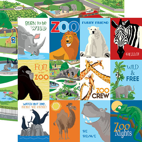 Carta Bella Zoo Adventure 6x6 Inch Paper Pad (CBZA128023) Carta Bella Zoo Adventure 6x6 Inch Paper Pad (CBZA128023)