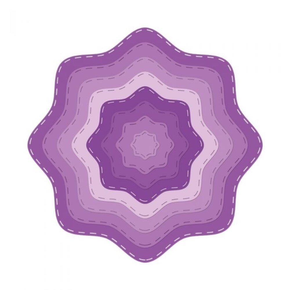 Gemini Stitched Primitive Flower Elements Dies (GEM-MD-ELE-SPF)