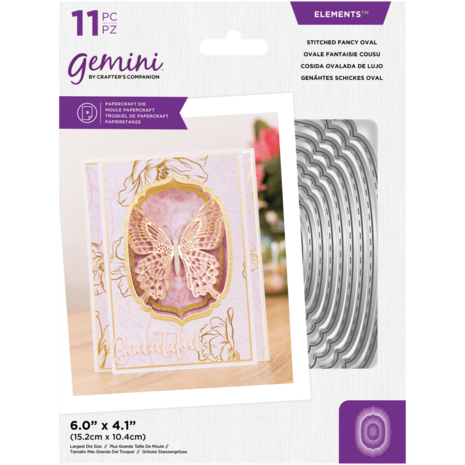 Gemini Stitched Fancy Oval Elements Dies (GEM-MD-ELE-SFO) Gemini Stitched Fancy Oval Elements Dies (GEM-MD-ELE-SFO)