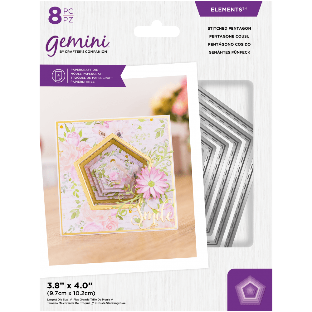 Gemini Stitched Pentagon Elements Dies (GEM-MD-ELE-SPE)