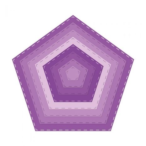 Gemini Stitched Pentagon Elements Dies (GEM-MD-ELE-SPE)