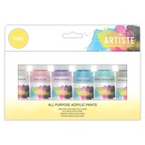 Artiste Acrylic Paint Pack 6x59ml Pearl (DOA 763292)