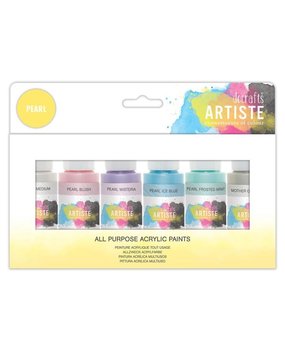 Artiste Acrylic Paint Pack 6x59ml Pearl (DOA 763292)