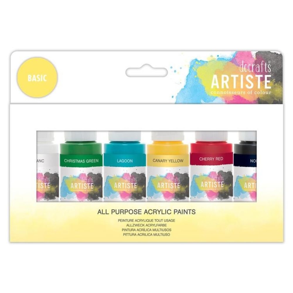 Artiste Acrylic Paint Pack 6x59ml Basic (DOA 763298) Artiste Acrylic Paint Pack 6x59ml Basic (DOA 763298)