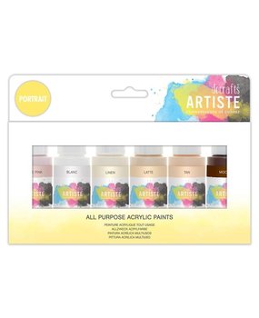Artiste Acrylic Paint Pack 6x59ml Portrait (DOA 763297)