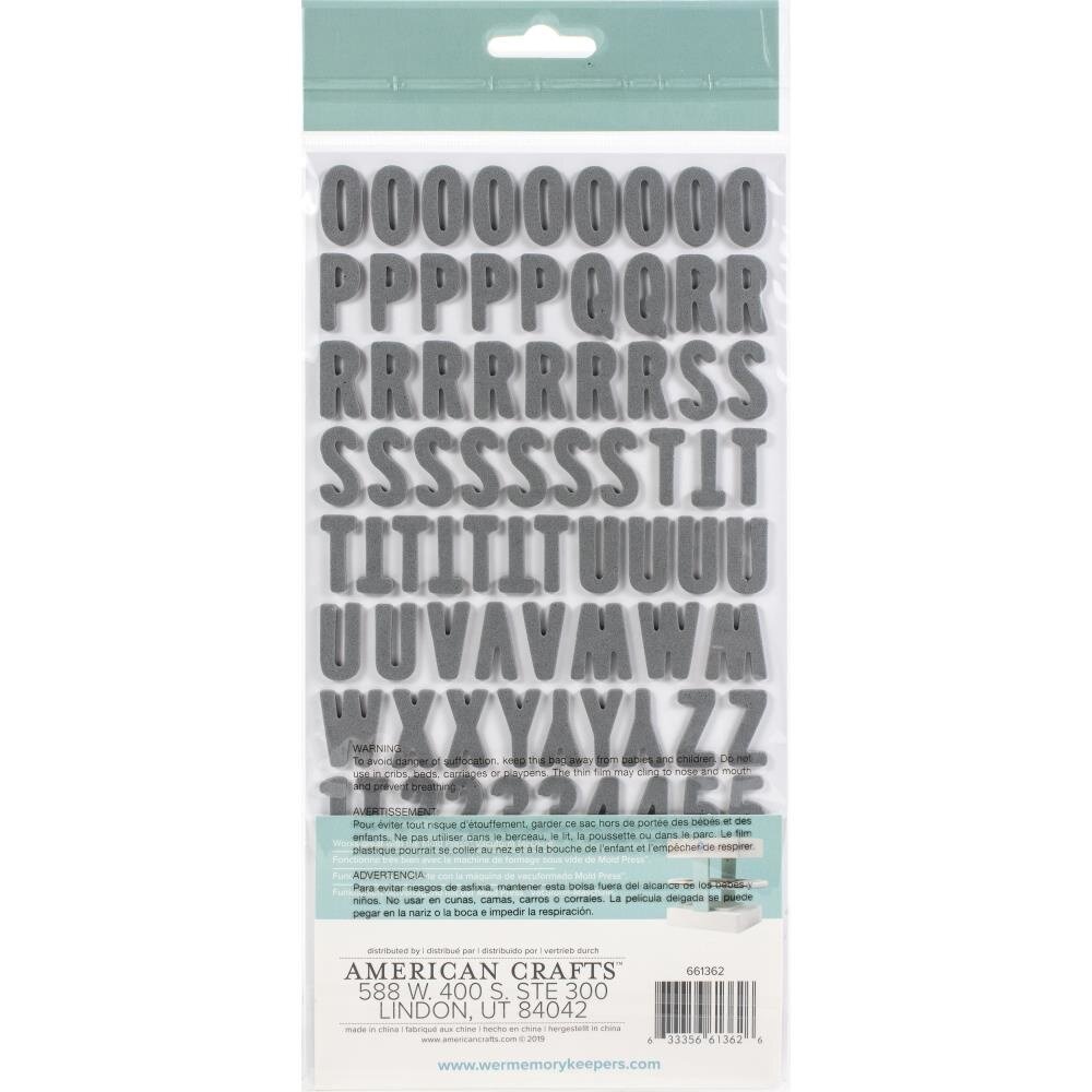 We R Memory Keepers 3D Mold Press Dimensional Alphas Large (661362)