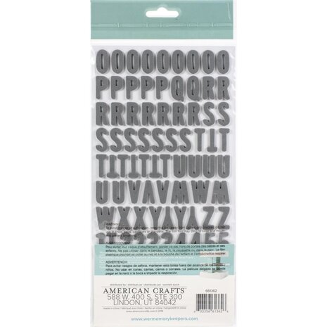 We R Memory Keepers 3D Mold Press Dimensional Alphas Large (661362)