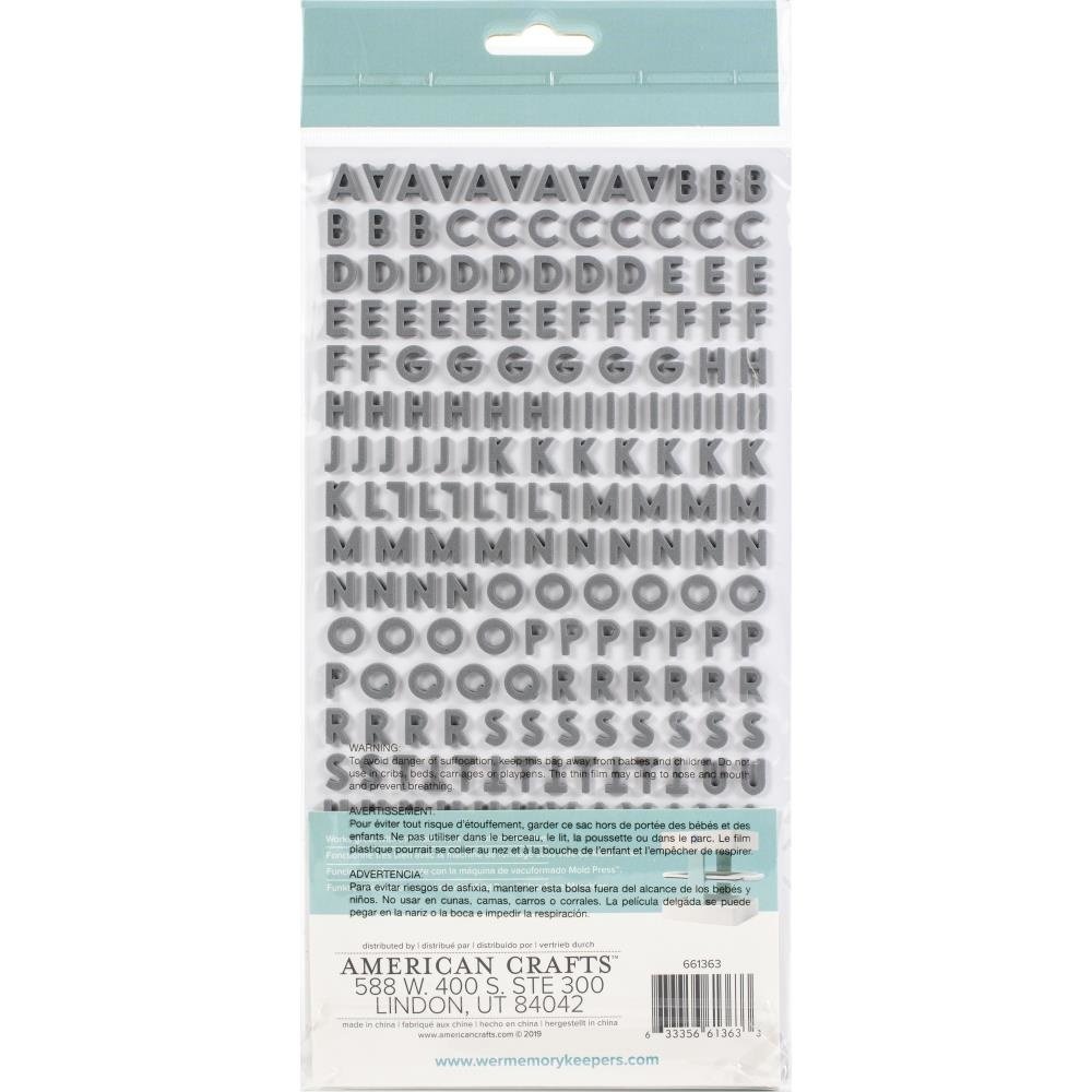 We R Memory Keepers 3D Mold Press Dimensional Alphas Small (661363)