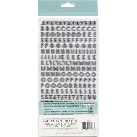 We R Memory Keepers 3D Mold Press Dimensional Alphas Small (661363)