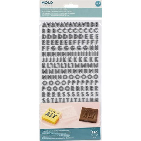 We R Memory Keepers 3D Mold Press Dimensional Alphas Small (661363)