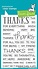 Thanks Thanks Thanks Clear Stamps (LF2405) Thanks Thanks Thanks Clear Stamps (LF2405)