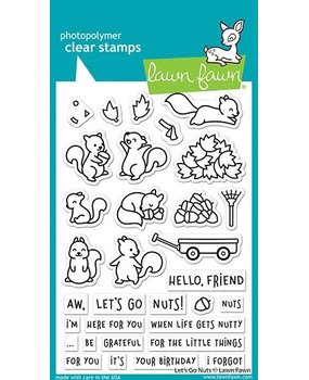 Lawn Fawn Let's Go Nuts Clear Stamps (LF2407) Lawn Fawn Let's Go Nuts Clear Stamps (LF2407)