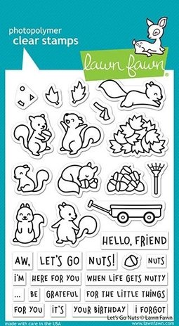 Lawn Fawn Let's Go Nuts Clear Stamps (LF2407) Lawn Fawn Let's Go Nuts Clear Stamps (LF2407)