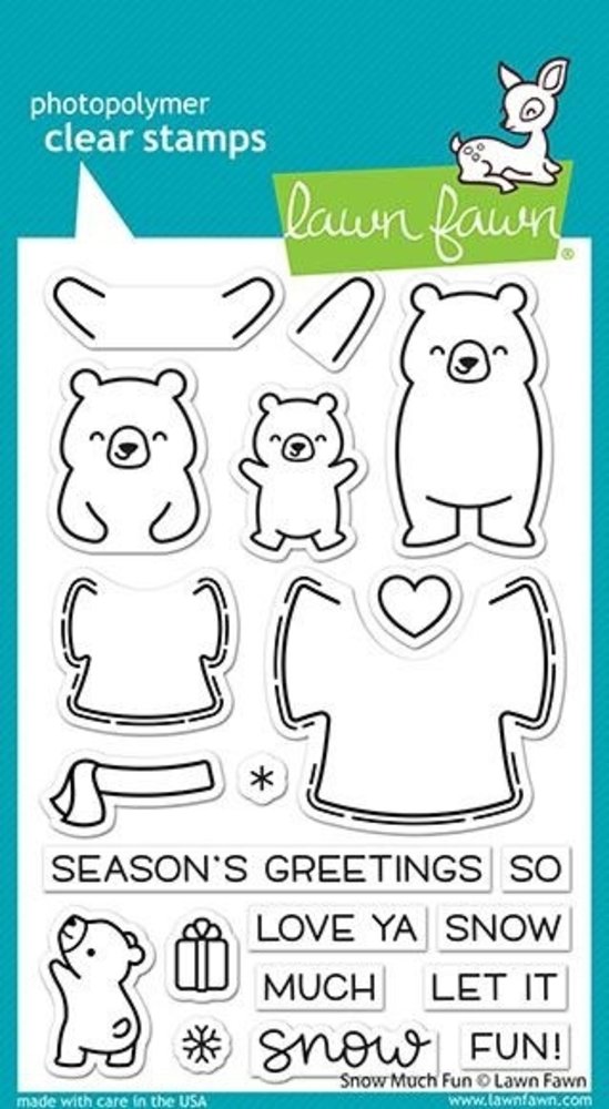 Lawn Fawn Snow Much Fun Clear Stamps (LF2411) Lawn Fawn Snow Much Fun Clear Stamps (LF2411)