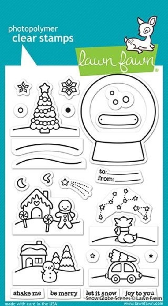 Lawn Fawn Snow Globe Scenes Clear Stamps (LF2427)