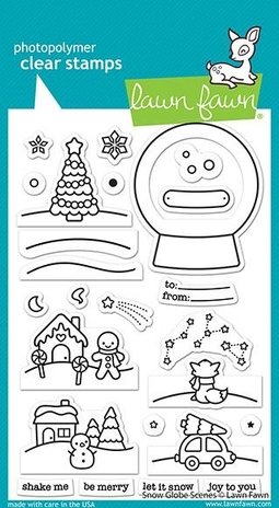 Lawn Fawn Snow Globe Scenes Clear Stamps (LF2427)