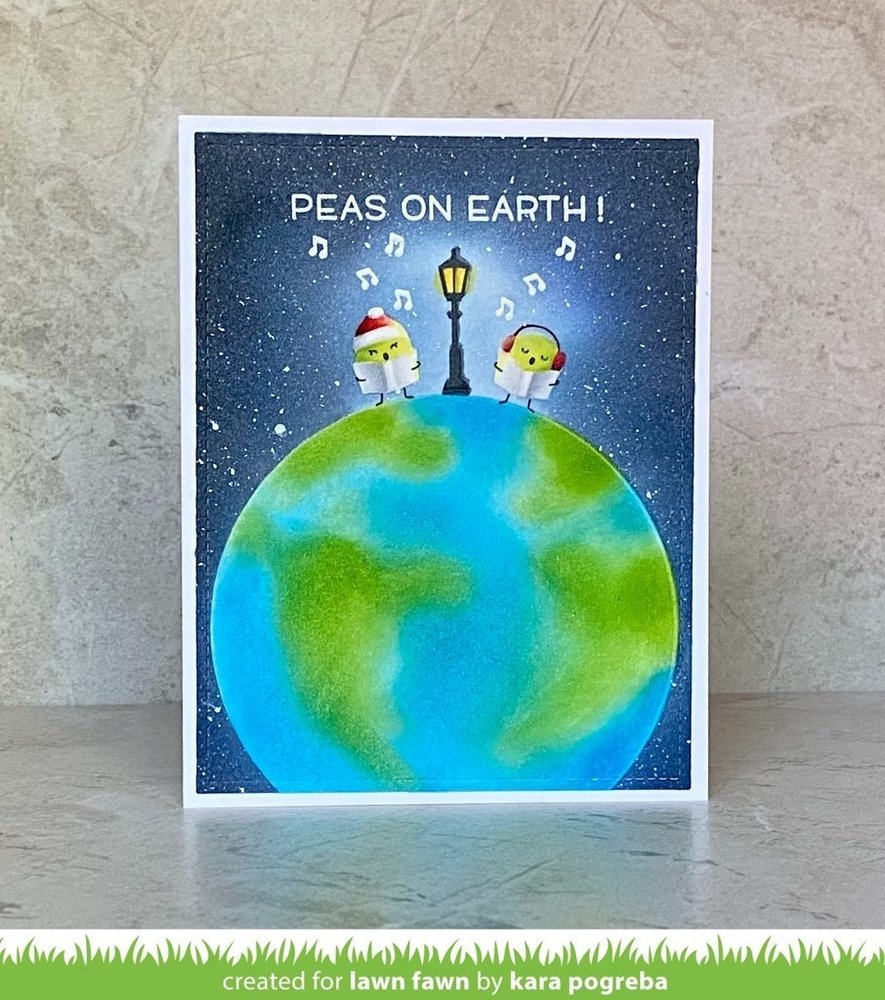 Lawn Fawn Peas on Earth Clear Stamps (LF2421) Lawn Fawn Peas on Earth Clear Stamps (LF2421)