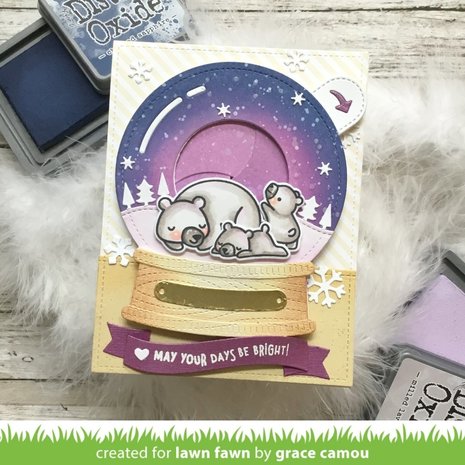 Lawn Fawn Magic Iris Snow Globe Add-On Dies (LF2435)