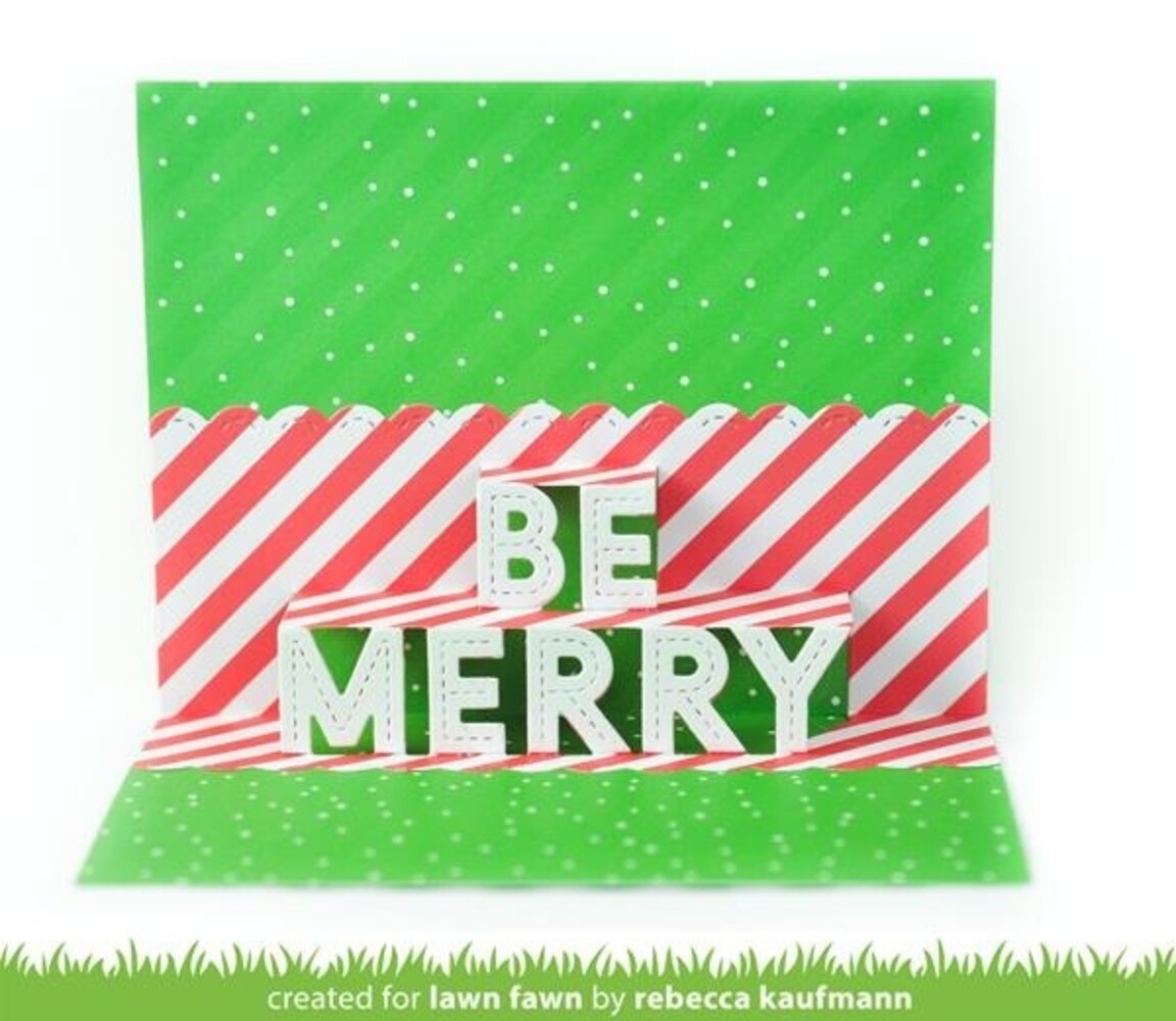 Lawn Fawn Pop-Up Be Merry Dies (LF2446) Lawn Fawn Pop-Up Be Merry Dies (LF2446)