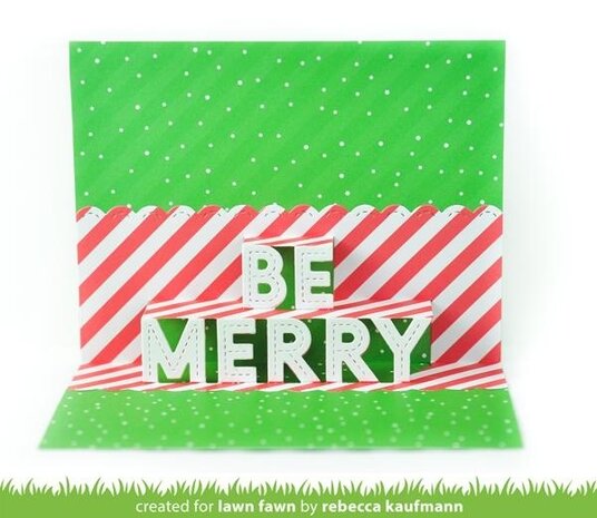Lawn Fawn Pop-Up Be Merry Dies (LF2446) Lawn Fawn Pop-Up Be Merry Dies (LF2446)