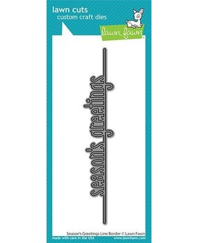 Lawn Fawn Season's Greetings Line Border Dies (LF2450) Lawn Fawn Season's Greetings Line Border Dies (LF2450)