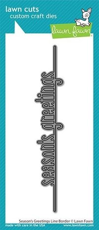Lawn Fawn Season's Greetings Line Border Dies (LF2450) Lawn Fawn Season's Greetings Line Border Dies (LF2450)