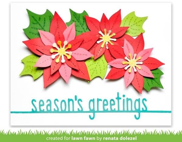Lawn Fawn Season's Greetings Line Border Dies (LF2450) Lawn Fawn Season's Greetings Line Border Dies (LF2450)