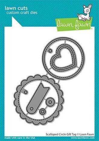 Lawn Fawn Scalloped Circle Gift Tag Dies (LF2453) Lawn Fawn Scalloped Circle Gift Tag Dies (LF2453)