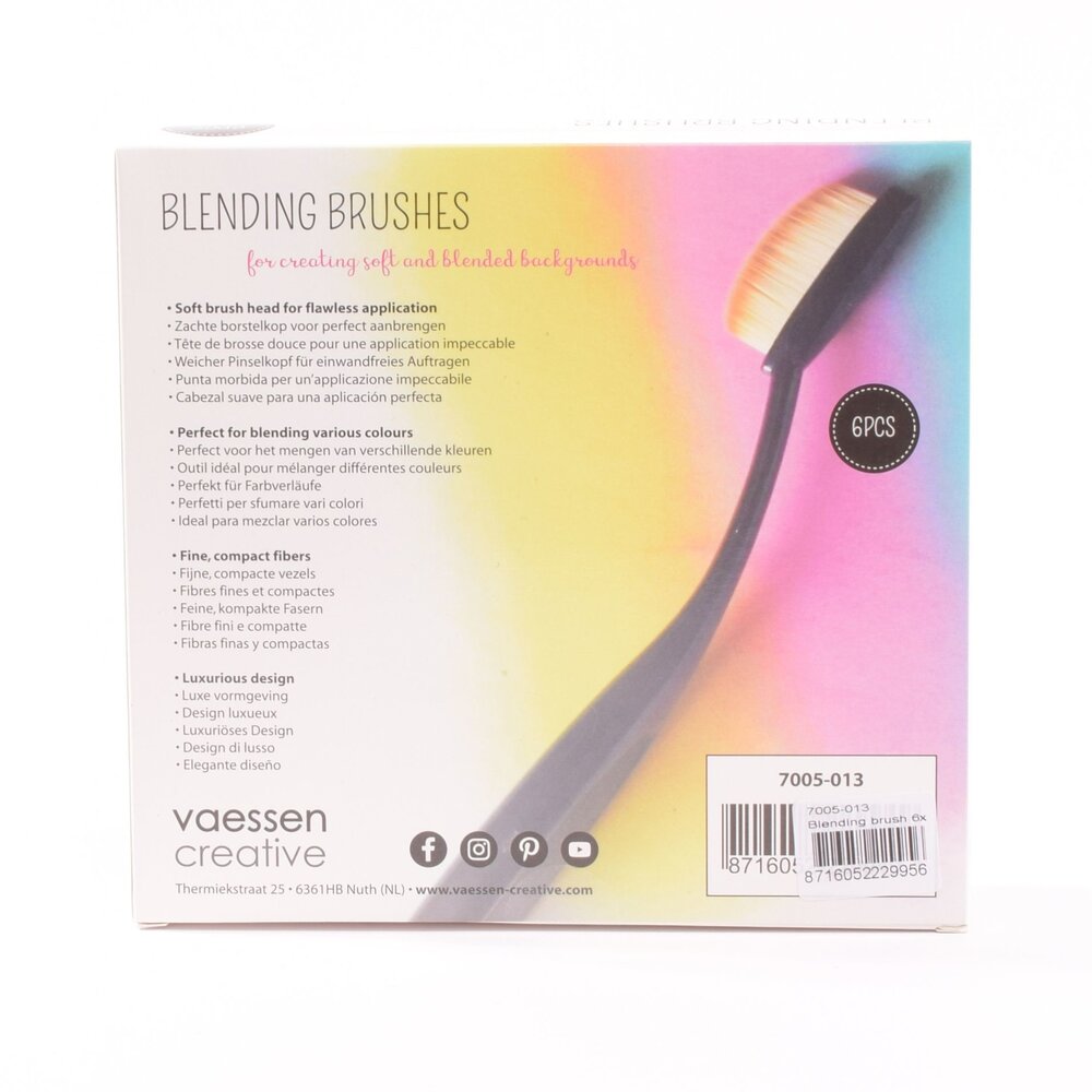 Vaessen Creative Craft Ink Blending Brushes (6 Stuks) (7005-013)